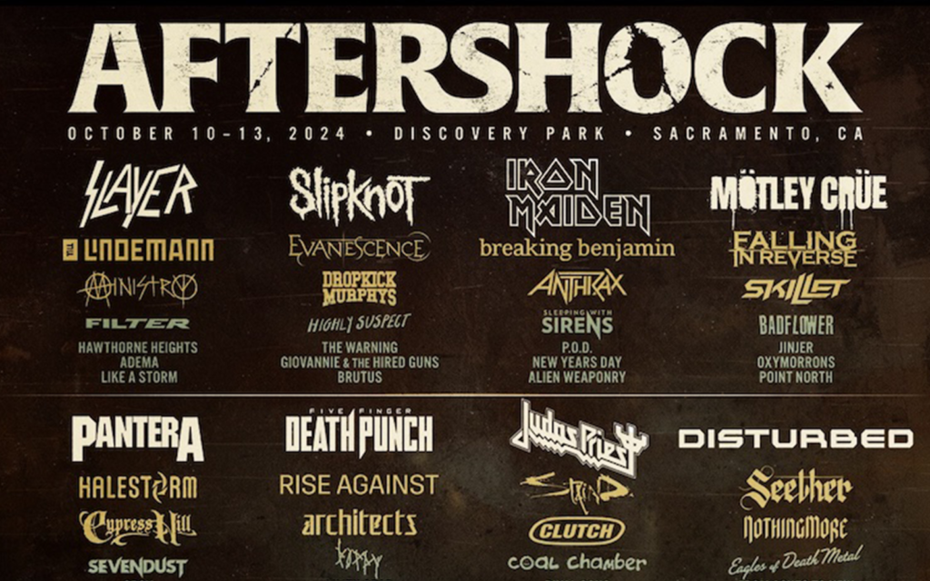 SLAYER, SLIPKNOT, IRON MAIDEN & MÖTLEY CRÜE To Headline Aftershock